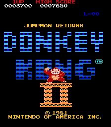 Donkey Kong II - Jumpman Returns (V1.2) (hack) Title Screen